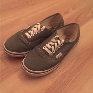 Grey Vans shoes - barely used and in good shape